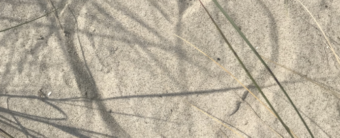 Ein Herz wurde in den Sand gemalt.