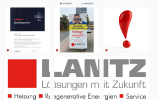 Screenshot des Instagram-Profil der Firma Andreas Lantz.