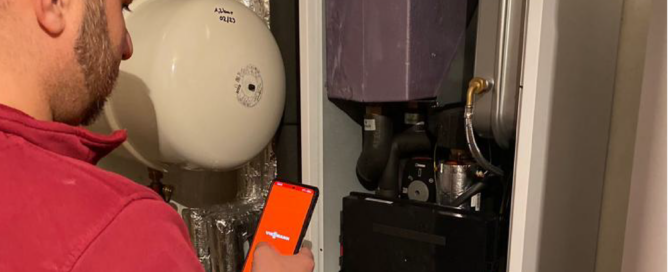 Die Inbetriebnahme dieser Wärmepumpe funktioniert über die Viessmann-App.