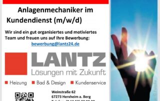 Stellenanzeige der Firma Andreas Lantz.