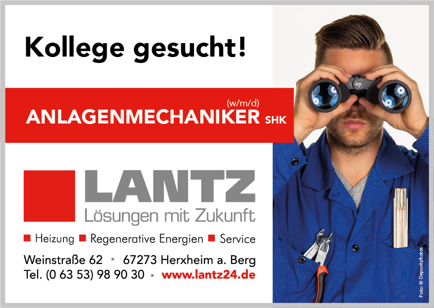 Lantz_102_Stellenanzeige_DINA6 lantz - Kollege gesucht!